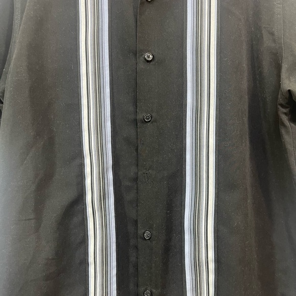 A(X)IST Button Down Strip Collar Shirt Medium - Picture 2 of 8
